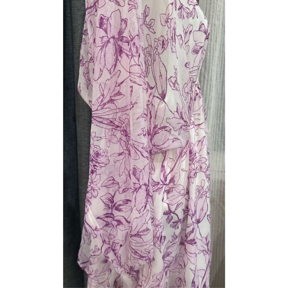 A new day purple‎ flower summer beach dress size medium - Picture 6 of 9